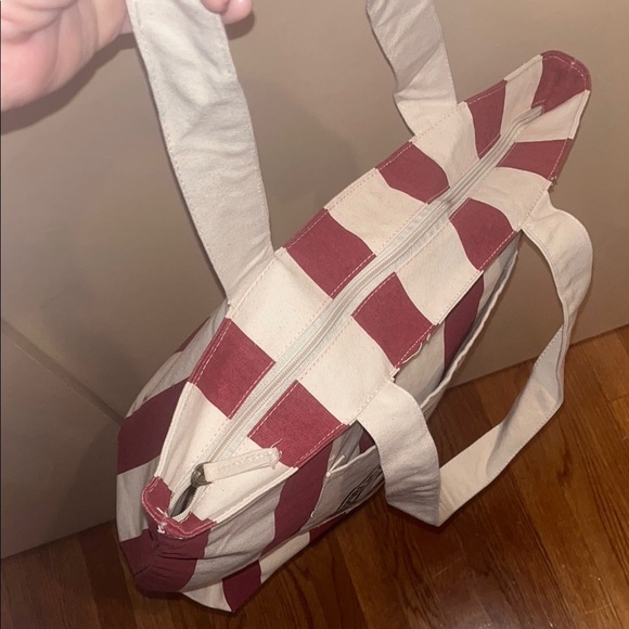 Leeds large political Striped Tote Bag with Logo, OS like new - Picture 7 of 10